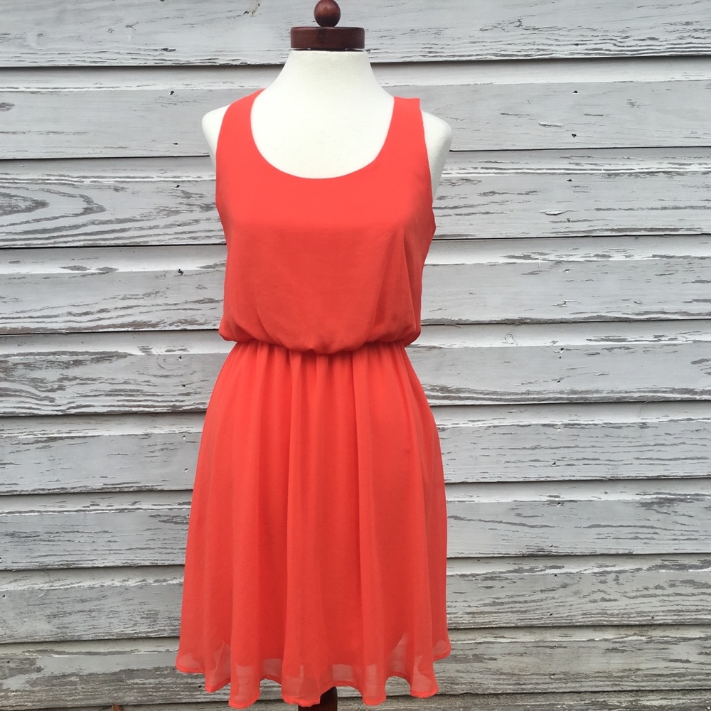 Lush Orange Summer Party Sundress